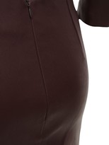 Thumbnail for your product : ZEYNEP ARCAY Backless Stretch Leather Mini Dress
