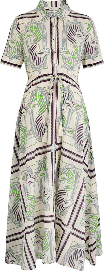 Tory Burch Printed Cotton Shirt Dress