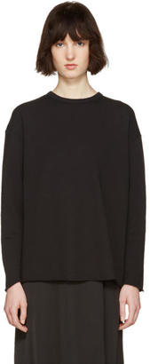 6397 Black Rolled Pullover