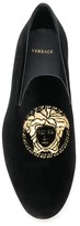 Thumbnail for your product : Versace Embroidered Medusa Head Slippers