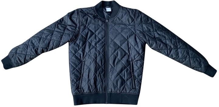 nike black polyester jacket
