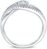 Thumbnail for your product : Zales Interwovena 1/5 CT. T.W. Diamond Promise Ring in 10K White Gold - Size 7