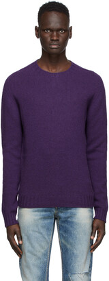 Palm Angels Purple Logo Sweater