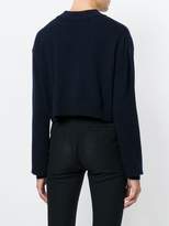 Thumbnail for your product : Peter Pilotto cropped abstract stitch sweater