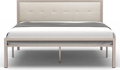 Ingrun Metal Platform Bed Frame with Headboard and Footboard