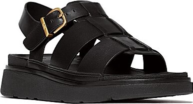 FitFlop Gen-ff Leather Fisherman Platform Wedge Sandals