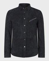 Thumbnail for your product : John Varvatos Men's Snap-Front Suede Shirt Jacket