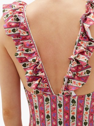 Muzungu Sisters - Peony Floral-print Swimsuit - Pink Print