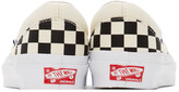 Thumbnail for your product : Vans Black & Off-White Checkerboard OG Classic Slip-On LX Sneakers