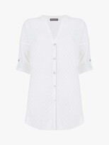 Thumbnail for your product : Mint Velvet Cotton Dobby Shirt, White Ivory