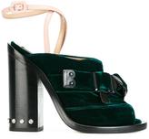 Thumbnail for your product : No.21 peep toe strap mules