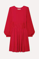 Thumbnail for your product : MICHAEL Michael Kors Lace-trimmed Stretch-jersey Mini Dress