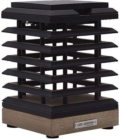 Les Jardins Tekura Outdoor LED Table Lamp in Brown