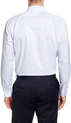 Nordstrom Men's Shop Smartcare Trim Fit Plaid Dress Shirt