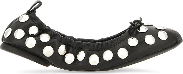 Borchie ballerina shoes