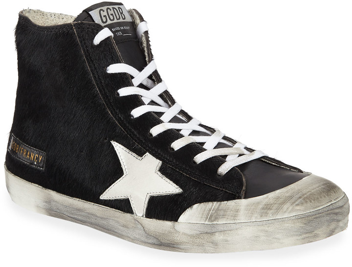 mens high top golden goose