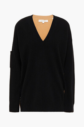 Chinti and Parker Two-tone Wool And Cashmere-blend Sweater