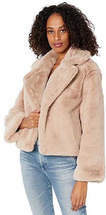 big faux fur jacket