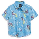 Thumbnail for your product : Volcom 'Dudley' Short Sleeve Print Woven Shirt (Toddler Boys)