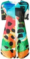 Thumbnail for your product : Pleats Please Issey Miyake colour-block flared dress