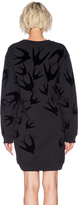 Thumbnail for your product : McQ Flocked Swallow Sweater Dress