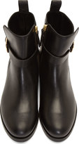 Thumbnail for your product : McQ Black Leather Bridal Ankle Boots
