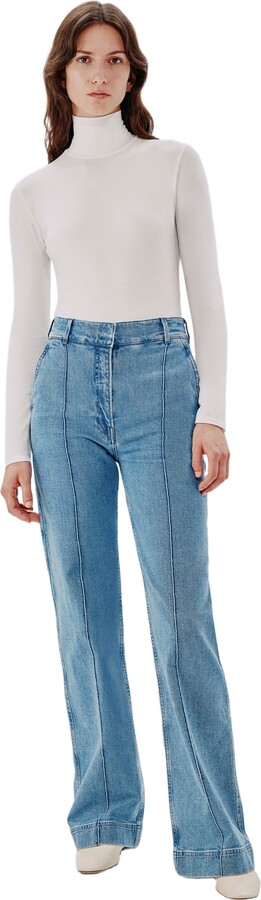ANOTHER TOMORROW Turtleneck Bodysuit