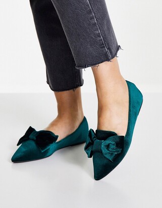 Teal Flat Shoes | Shop the world's largest collection of fashion |  ShopStyle UK