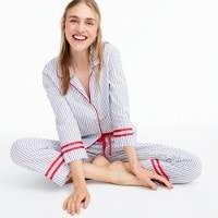 J.Crew Tipped cotton pajama set