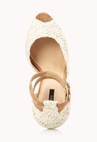 Thumbnail for your product : Forever 21 Darling Daisy Crocheted Platforms