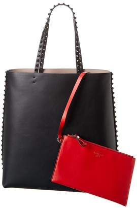 Valentino N/S Suede & Leather Tote