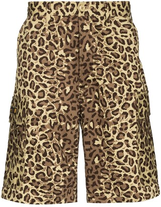 WTAPS Jungle 01 leopard print cargo shorts - ShopStyle