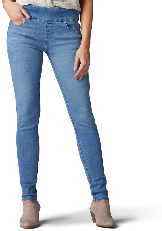 womens lee mid rise skinny jeans