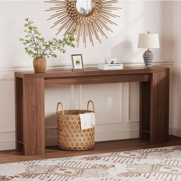 TROPOW RusticFarmhouseConsoleTable70.9\