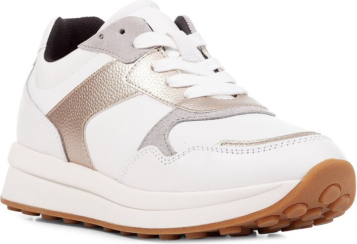 Geox Runntix Leather & Suede-Trim Sneaker - ShopStyle