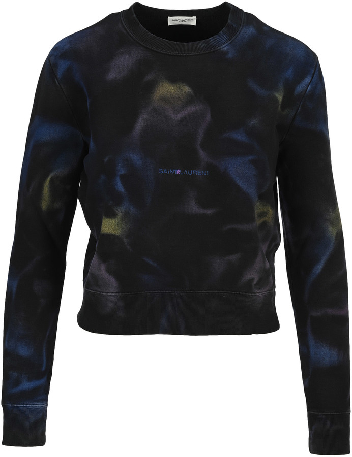 saint laurent sweatshirt tie dye
