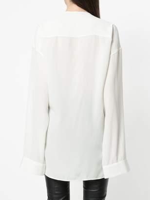 Haider Ackermann asymmetric front blouse