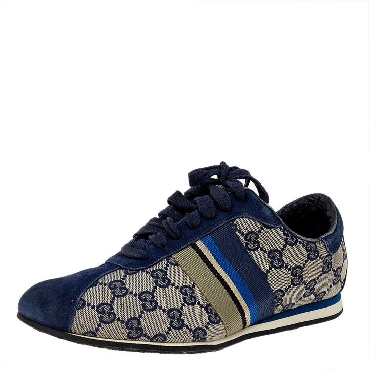 Gucci Blue Leather Shoes For Men | Shop the world's largest collection of  fashion | ShopStyle UK