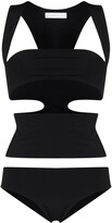 Thumbnail for your product : Maximilian Panelled Cut-Out Swimsuit