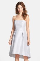 Thumbnail for your product : Alfred Sung Strapless High/Low Dupioni Dress