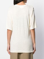 Thumbnail for your product : AMI Paris side tab long T-shirt