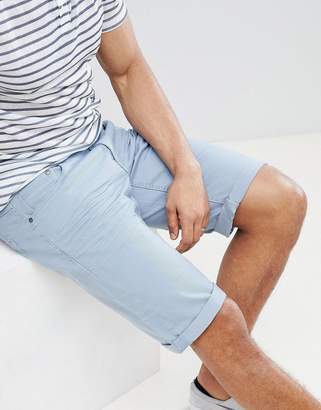 Esprit Slim Fit 5 Pocket Shorts In Blue