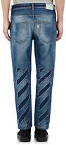 Thumbnail for your product : Off-White Men's Distressed Crop Straight Jeans