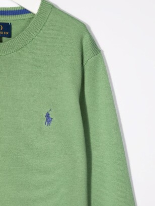 Ralph Lauren Kids Polo Pony embroidered-logo jumper