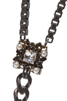 Thumbnail for your product : Erickson Beamon The Affair Gold-plated, Swarovski Crystal And Faux Pearl Necklace - Bronze