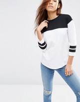 Thumbnail for your product : ASOS T-Shirt With Color Block Panels