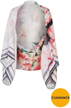 Ted Baker Printed Posie Cape Scarf