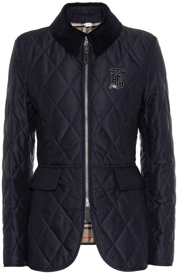Burberry Quilted twill jacket - ShopStyle
