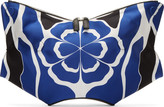 Thumbnail for your product : Alexander McQueen Blue Matisse Print De Manta Large Clutch