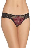 Thumbnail for your product : Hanky Panky Bright Rose Petal Thong